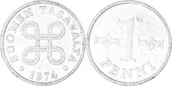 World Coins - Coin, Finland, Penni, 1974