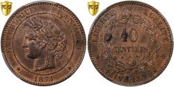 World Coins - France, 10 Centimes, Cérès, 1871, Paris, Bronze, PCGS, , Gadoury:265