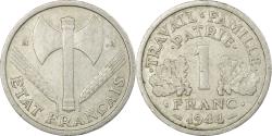 World Coins - France, 1 Franc, Bazor, 1944, Beaumont-Le-Roger, Aluminum,