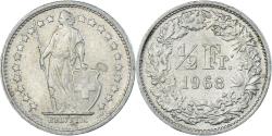 World Coins - Coin, Switzerland, 1/2 Franc, 1968