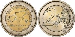 World Coins - Italy, 2 Euro, 150th Anniversary - Italian Unification, 2011, Rome, Bi-Metallic