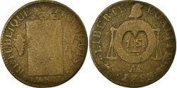 World Coins - Coin, France, Sol aux balances françoise, Sol, 1793, Metz, , Bronze