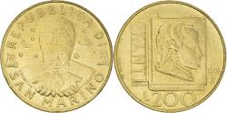 World Coins - Coin, San Marino, 200 Lire, 1996, , Aluminum-Bronze, KM:356