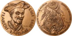 World Coins - France, Medal, François Rabelais, Bronze, Joly,