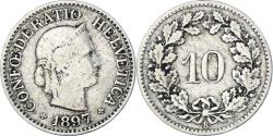 World Coins - Coin, Switzerland, 10 Rappen, 1897