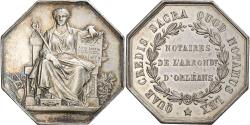 World Coins - France, Token, Notaires de l'Arrondissement d'Orléans, Silver, Borrel