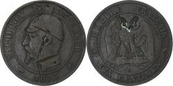 World Coins - Coin, France, Napoleon III, Napoléon III, 10 Centimes, 1853, Paris, Satirique