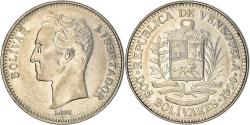 World Coins - Coin, Venezuela, 2 Bolivares, 1990, , Nickel Clad Steel, KM:43a.1