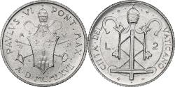 World Coins - Vatican, Paul VI, 2 Lire, 1967 - Anno V, Rome, Aluminum, , KM:93