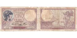 World Coins - France, 5 Francs, Violet, 1940, J.66341, VF(20-25), Fayette:F.04.15, KM:83