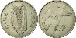 World Coins - Coin, IRELAND REPUBLIC, 10 Pence, 1974, , Copper-nickel, KM:23
