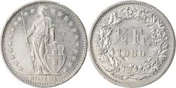 World Coins - Coin, Switzerland, 1/2 Franc, 1980, Bern, , Copper-nickel, KM:23a.1