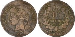 World Coins - France, Cérès, 10 Centimes, 1897, Paris, , Bronze, KM:815.1