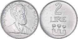 World Coins - Coin, San Marino, 2 Lire, 1972, Rome, , Aluminum, KM:15