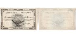 World Coins - France, 400 Livres, 1792-11-21, 1448, VF(30-35)