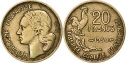 World Coins - France, 20 Francs, Guiraud, 1950, Paris, Aluminum-Bronze,