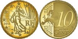 World Coins - France, 10 Euro Cent, 2011, Paris, BE, , Brass, KM:1410