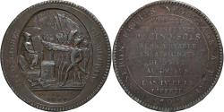World Coins - France, Monneron de 5 Sols, 1792, Bronze,