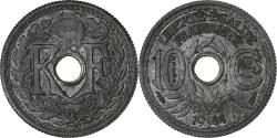 World Coins - France, 10 Centimes, Lindauer, 1944, Paris, Pattern, Zinc,