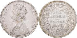 World Coins - British India, 1 Rupee, 1878, Bombay, Silver, , KM:492