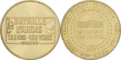 World Coins - France, Medal, 100 ans de la bataille d'Arras, 2017, MDP, Copper-nickel-aluminum