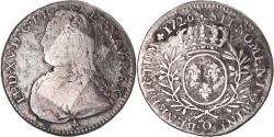 World Coins - Coin, France, Louis XV, 1/2 Écu aux branches d'olivier, 1/2 ECU, 44 Sols, 1726