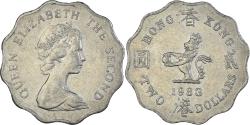 World Coins - Coin, Hong Kong, 2 Dollars, 1983