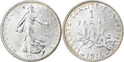 World Coins - Coin, France, Semeuse, Franc, 1916, Paris, , Silver, KM:844.1