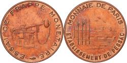 World Coins - France, 1 Centime, Essai de frappe, Pessac, Copper Plated Steel,