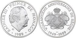 World Coins - Monaco, Medal, 40 ème Anniversaire de Rainier III, 1989, Silver,