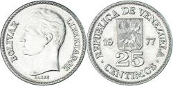 World Coins - Coin, Venezuela, 25 Centimos, 1977