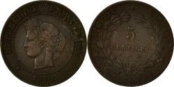 World Coins - Coin, France, Cérès, 5 Centimes, 1879, Paris, , Bronze, KM:821.1