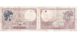 World Coins - France, 5 Francs, Violet, 1939, P.63175, VF(30-35), Fayette:04.10, KM:83