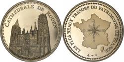 World Coins - France, Medal, La Cathédrale de Rouen, Copper-nickel,