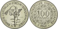 World Coins - Coin, West African States, 100 Francs, 1967, , Nickel, KM:4