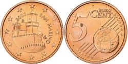 World Coins - San Marino, 5 Euro Cent, 2002, , Copper Plated Steel, KM:442