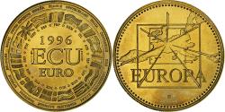 World Coins - France, Medal, Ecu Euro, EUROPA, 1996, Copper-Nickel Gilt,