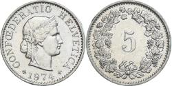 World Coins - Coin, Switzerland, 5 Rappen, 1974
