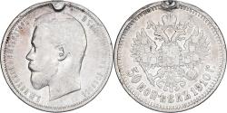 World Coins - Russia, 50 Kopeks, 1910, Silver,