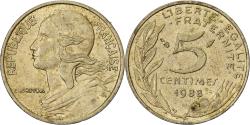 World Coins - France, 5 Centimes, Marianne, 1988, Paris, Aluminum-Bronze, , KM:933