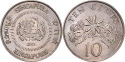 World Coins - Coin, Singapore, 10 Cents, 1991, British Royal Mint, , Copper-nickel