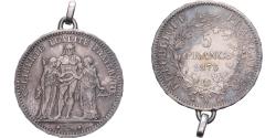 World Coins - France, 5 Francs, Hercule, 1873, Paris, Silver, , Gadoury:745a
