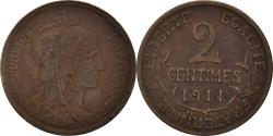 World Coins - Coin, France, 2 Centimes, 1911