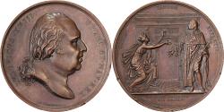 World Coins - France, Medal, Entrée de Louis XVIII à Paris, 1814, Bronze, Andrieu,