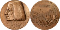World Coins - France, Medal, Musique, Franz Liszt, Bronze, Bouret,