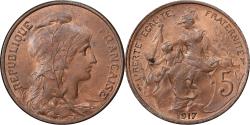 World Coins - France, 5 Centimes, Dupuis, 1917, Paris, Bronze, , Gadoury:165, KM:842