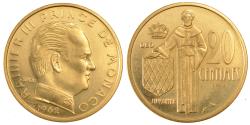 World Coins - Coin, Monaco, 20 Centimes, 1962, , Cupro-Aluminium, KM:E46, Gadoury:147