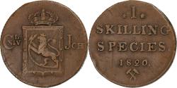 World Coins - Norway, Carl XIV, Skilling, 1820, Copper, , KM:286
