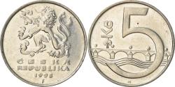 World Coins - Coin, Czech Republic, 5 Korun, 1995, , Nickel plated steel, KM:8
