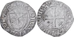 World Coins - France, Charles VI, Blanc Guénar, 1380-1422, Paris, Billon,